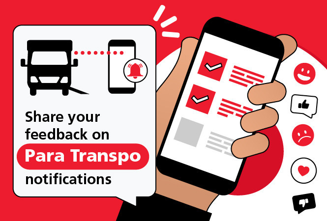 Image - Tell us what you think about My Para Transpo trip notifications